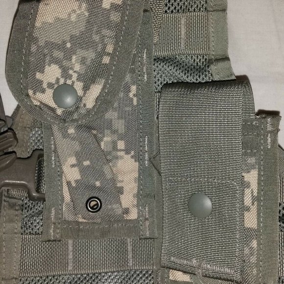 MOLLE II ACU FLC TACTICAL FIGHTING LOAD CARRIER VEST CHEST RIG & POUCHES JJ 1025 - Picture 7 of 13